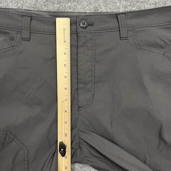 Eddie Bauer Pants Mens 38x32 Gray Fleece Lined Tech Outdoor Nylon Spandex Hiking - Picture 10 of 12